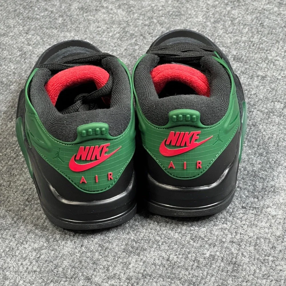 Jordan‎ 4 RM GS Boys 6.5Y Black Gorge Green Red Nike Basketball Shoes FQ7938-003